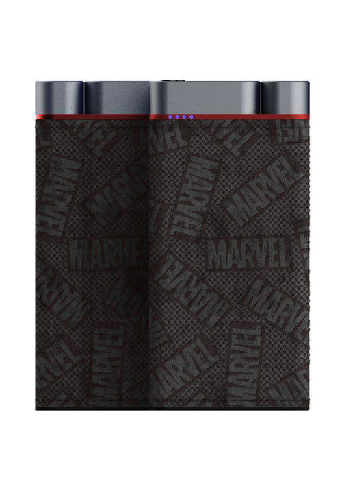 10000mAh Power Bank Metal Shell Leather Finish 2pcs USB-A 1pc Type-C cổng