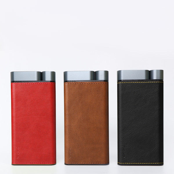 10000mAh PD20W Power Bank Metal Shell Leather Finish 2pcs cổng USB-A 1PC Type-C