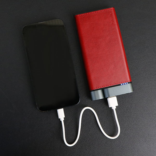 10000mAh Metal Power Bank Da kết thúc Thiết kế bằng sáng chế loại đèn