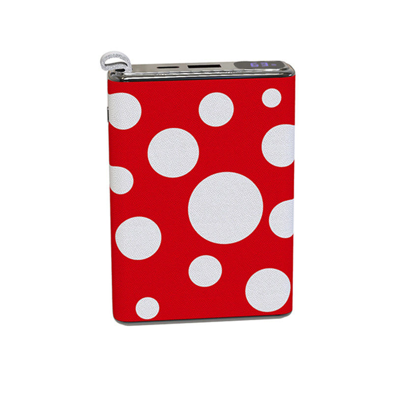 Đỏ PD20W Power Bank Ultra Slim 10000mah Pocket Mini loại vỏ da
