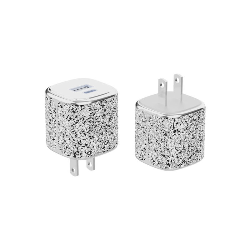 Chiếc sạc tường cổng kép 35W với kết thúc kim cương