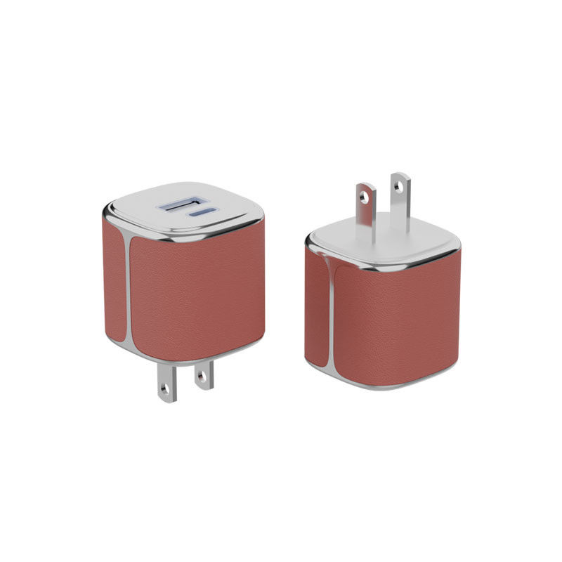 Bộ sạc tường loại C mạnh mẽ USB-C Và USB-A PD GaN Bộ sạc tường với vỏ da